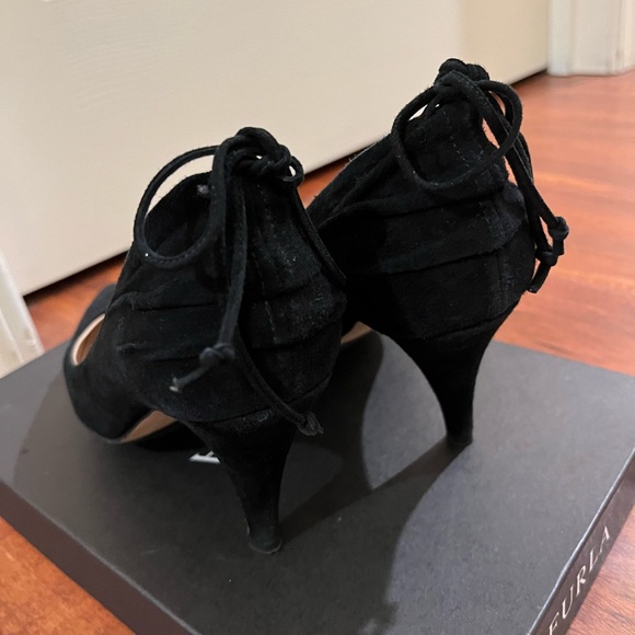 Furla Black Suede Pumps Great Condition - Picture 6 of 11